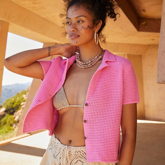 Free People | Tops | Free People Summer Breeze Button Up Top | Poshmark